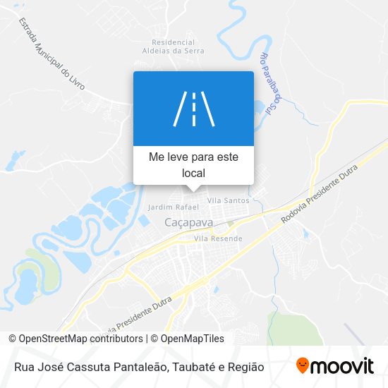 Rua José Cassuta Pantaleão mapa