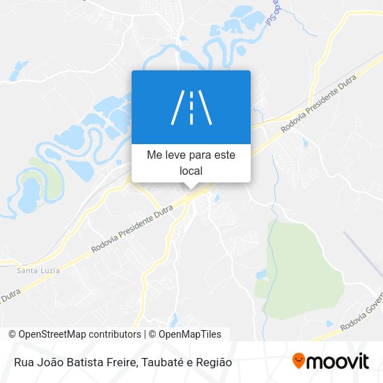 Rua João Batista Freire mapa
