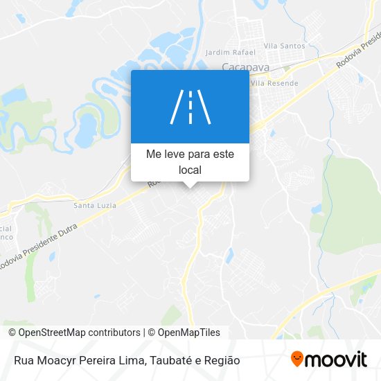 Rua Moacyr Pereira Lima mapa