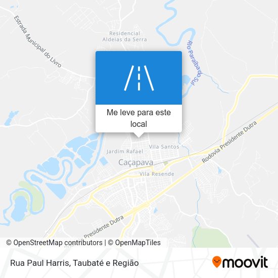 Rua Paul Harris mapa