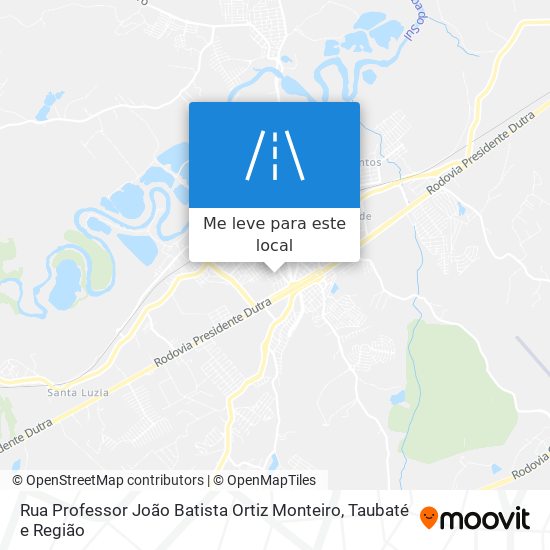 Rua Professor João Batista Ortiz Monteiro mapa