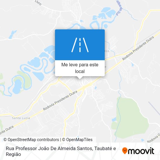 Rua Professor João De Almeida Santos mapa