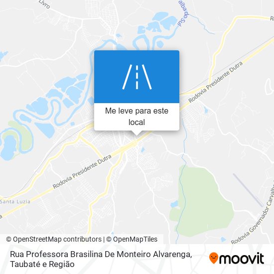 Rua Professora Brasilina De Monteiro Alvarenga mapa