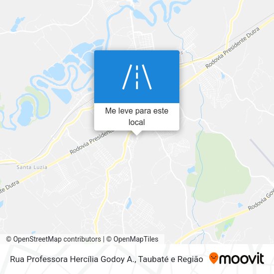 Rua Professora Hercília Godoy A. mapa