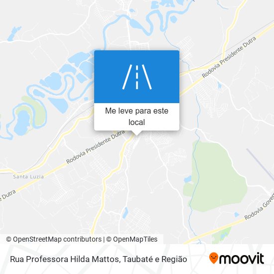 Rua Professora Hilda Mattos mapa