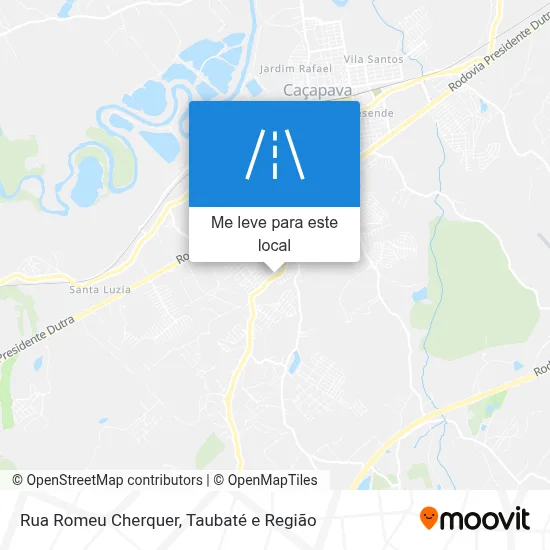 Rua Romeu Cherquer mapa