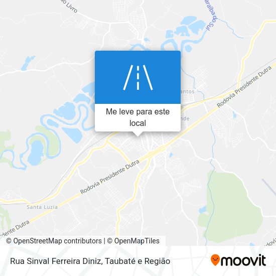 Rua Sinval Ferreira Diniz mapa