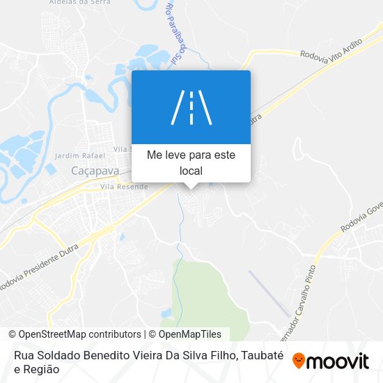 Rua Soldado Benedito Vieira Da Silva Filho mapa