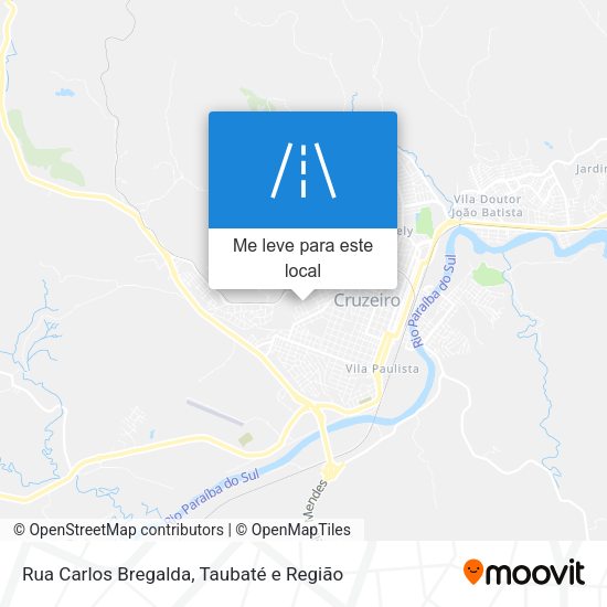 Rua Carlos Bregalda mapa