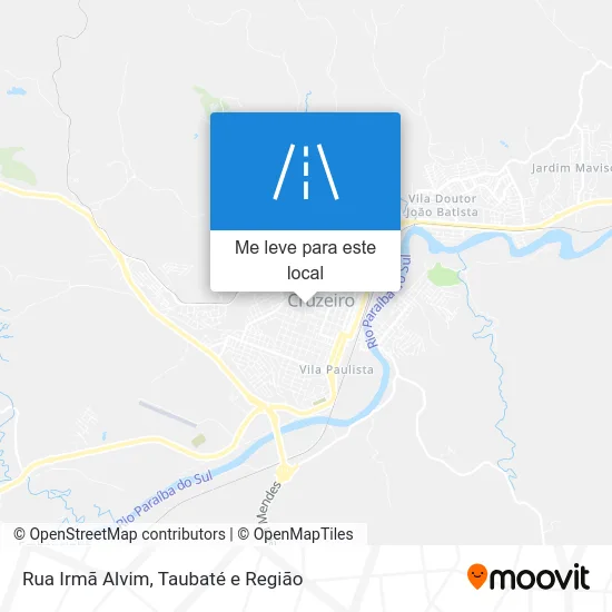 Rua Irmã Alvim mapa