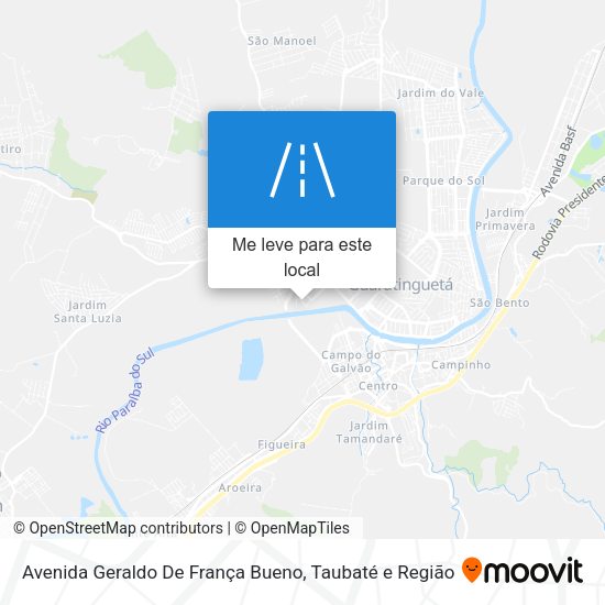 Avenida Geraldo De França Bueno mapa