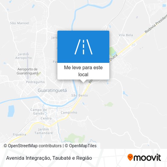 Avenida Integração mapa