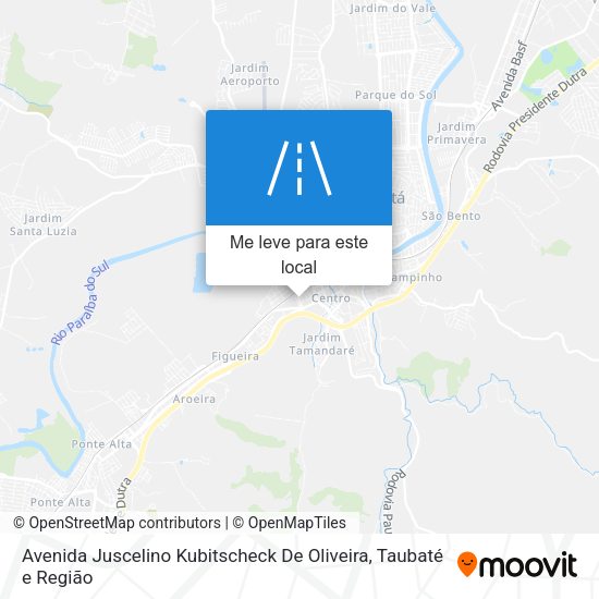 Avenida Juscelino Kubitscheck De Oliveira mapa