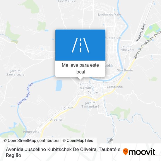 Avenida Juscelino Kubitschek De Oliveira mapa
