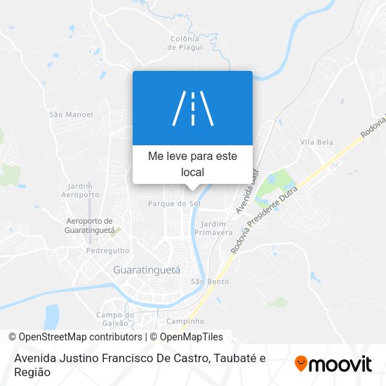 Avenida Justino Francisco De Castro mapa