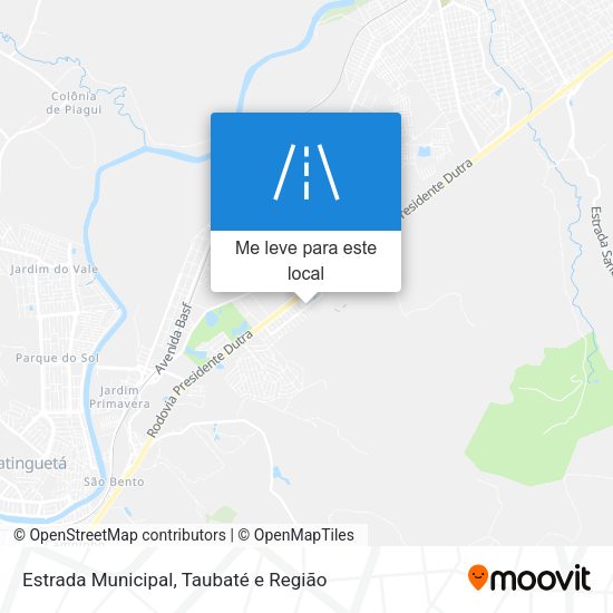 Estrada Municipal mapa