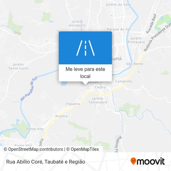 Rua Abílio Coré mapa