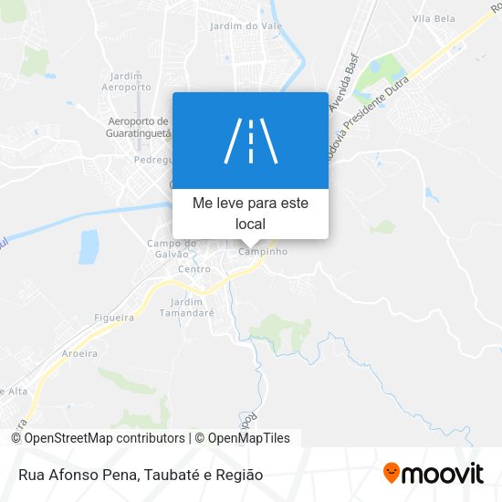 Rua Afonso Pena mapa