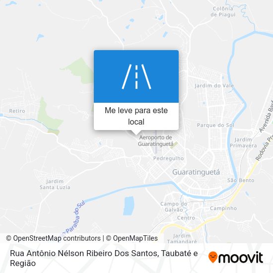 Rua Antônio Nélson Ribeiro Dos Santos mapa