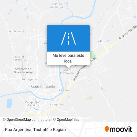 Rua Argentina mapa