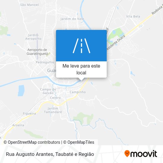 Rua Augusto Arantes mapa