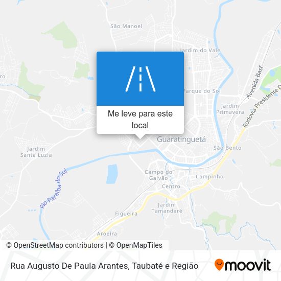 Rua Augusto De Paula Arantes mapa