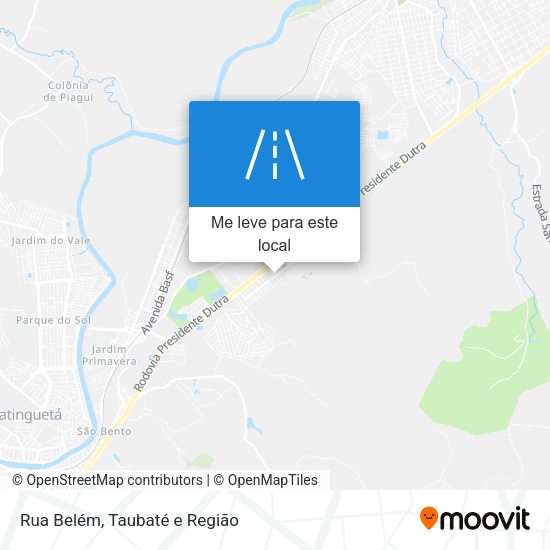Rua Belém mapa