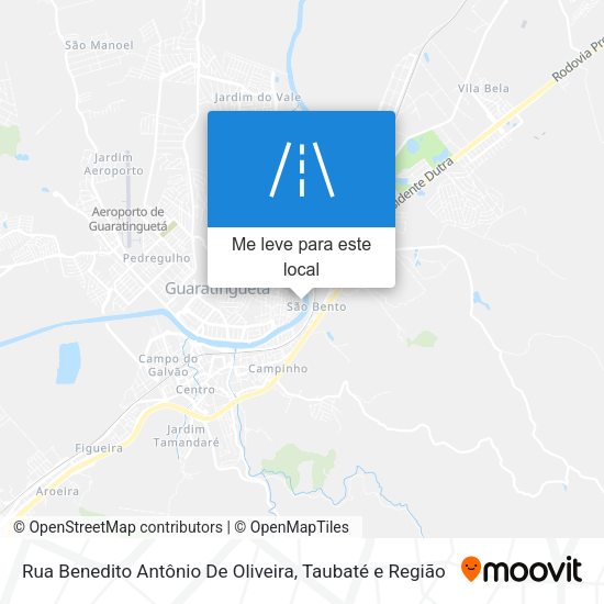Rua Benedito Antônio De Oliveira mapa