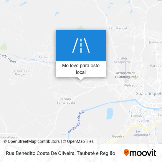 Rua Benedito Costa De Oliveira mapa