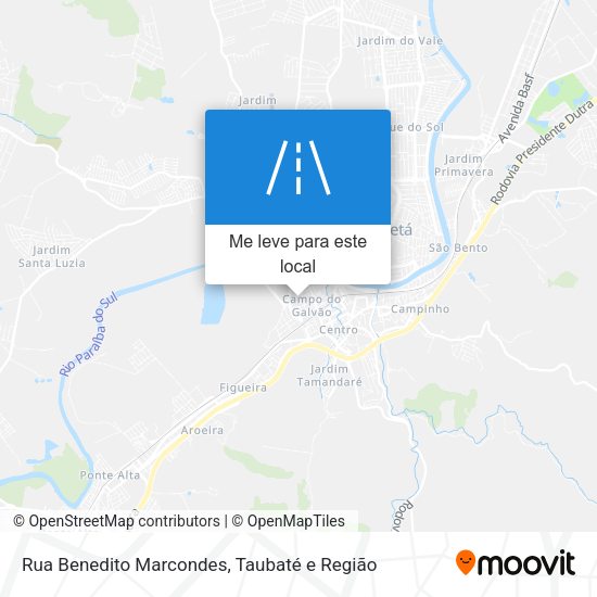 Rua Benedito Marcondes mapa