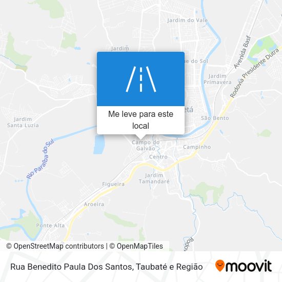 Rua Benedito Paula Dos Santos mapa
