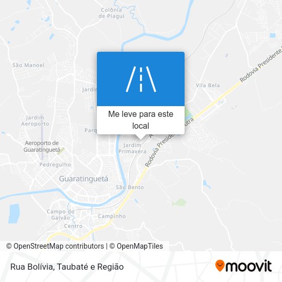 Rua Bolívia mapa