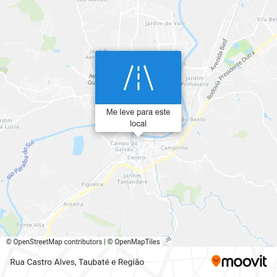 Rua Castro Alves mapa