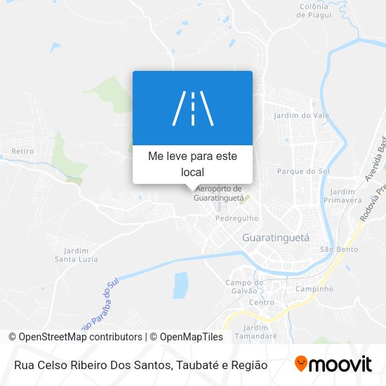 Rua Celso Ribeiro Dos Santos mapa