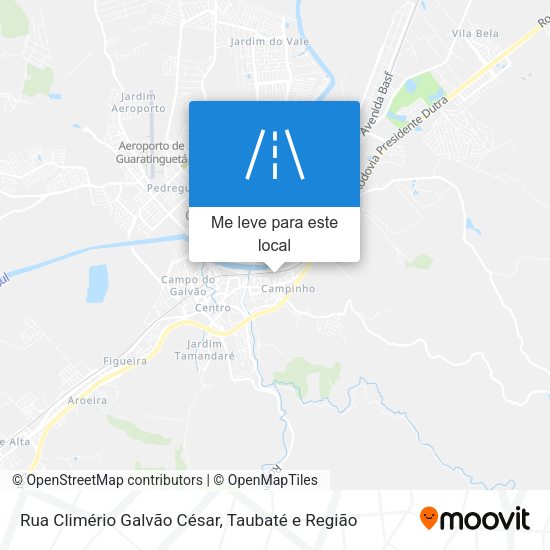 Rua Climério Galvão César mapa