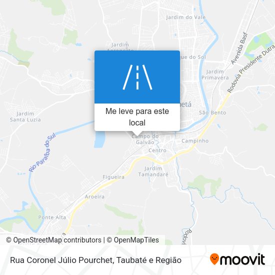 Rua Coronel Júlio Pourchet mapa