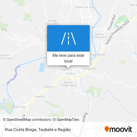 Rua Costa Braga mapa