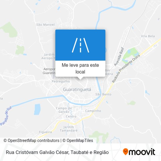 Rua Cristóvam Galvão César mapa