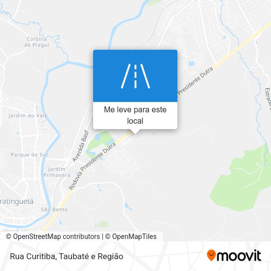 Rua Curitiba mapa
