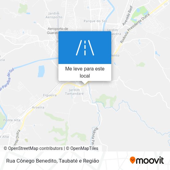 Rua Cônego Benedito mapa
