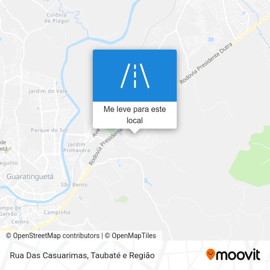 Rua Das Casuarimas mapa