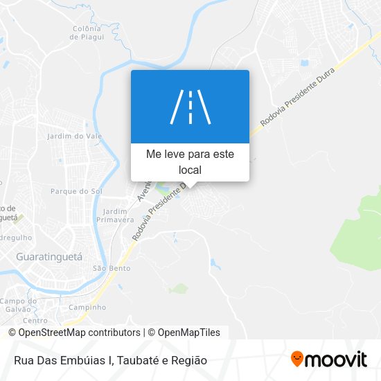 Rua Das Embúias I mapa