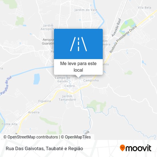 Rua Das Gaivotas mapa