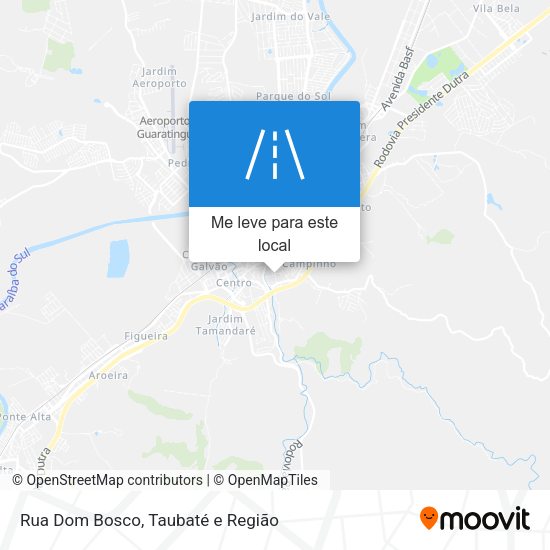 Rua Dom Bosco mapa