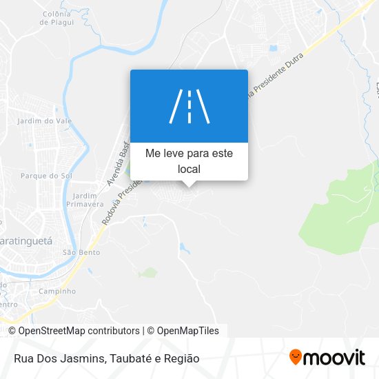 Rua Dos Jasmins mapa