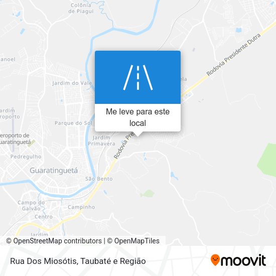 Rua Dos Miosótis mapa