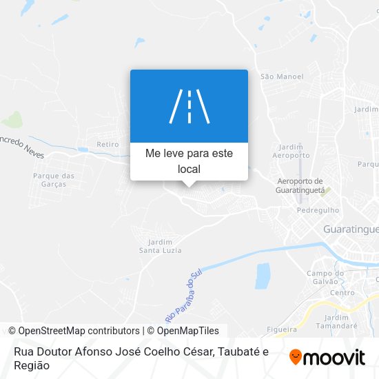 Rua Doutor Afonso José Coelho César mapa