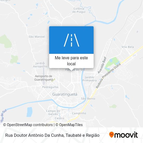 Rua Doutor Antônio Da Cunha mapa