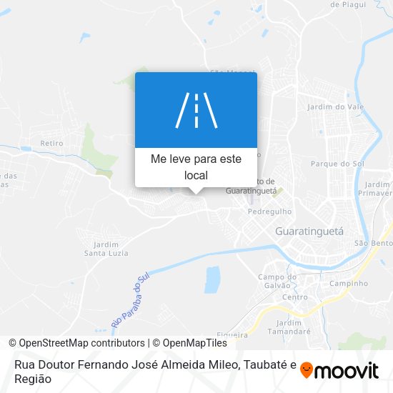 Rua Doutor Fernando José Almeida Mileo mapa