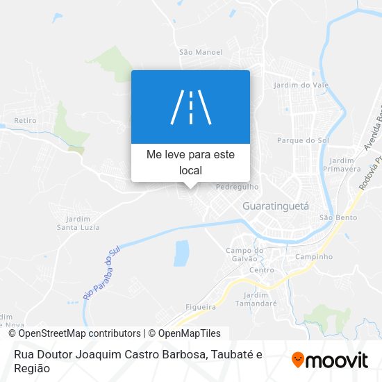 Rua Doutor Joaquim Castro Barbosa mapa